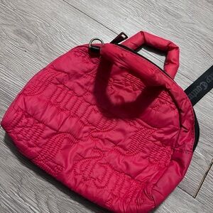 Quilted Red Women's Top-Handle Bag